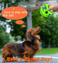 Load image into Gallery viewer, PawBabe Interactive Dog Toy Squeaky Balls Wobble Wag Giggle Ball With Holes Puppy Teething Toys Active Rolling Ball For All Dogs