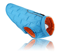 Load image into Gallery viewer, Reversible Waterproof Dog Jacket with Reflective Trim