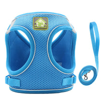 Load image into Gallery viewer, Soft Mesh Dog Harness and Leash Set