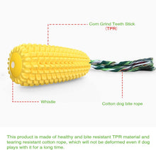 Load image into Gallery viewer, Dog Chew Toy-Rubber Corn Molar Stick