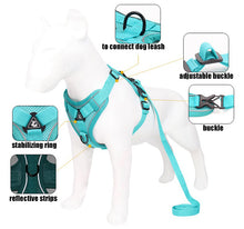 Load image into Gallery viewer, Adjustable Reflective No Pull Dog Harness