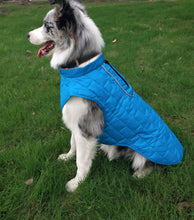Load image into Gallery viewer, Reversible Waterproof Dog Jacket with Reflective Trim