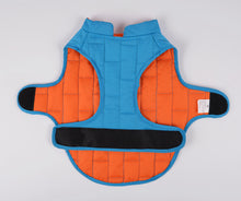 Load image into Gallery viewer, Reversible Waterproof Dog Jacket with Reflective Trim