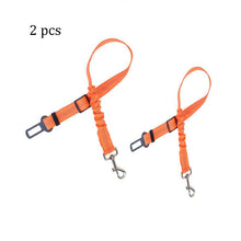 Load image into Gallery viewer, Reflective Car Seat Belt for Dogs with Elastic Bungee Buffer