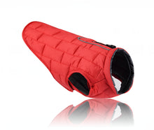 Load image into Gallery viewer, Reversible Waterproof Dog Jacket with Reflective Trim