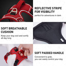 Load image into Gallery viewer, No Pull Dog Harness with 2 Metal Leash Clips