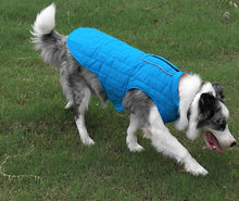 Load image into Gallery viewer, Reversible Waterproof Dog Jacket with Reflective Trim