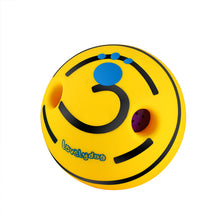 Load image into Gallery viewer, PawBabe Interactive Dog Toy Squeaky Balls Wobble Wag Giggle Ball With Holes Puppy Teething Toys Active Rolling Ball For All Dogs