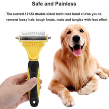 Load image into Gallery viewer, 23+12 Double-Sided Blade Pet Dematting Comb