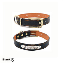 Load image into Gallery viewer, Customizable Genuine Leather Dog Collars For Small Pets