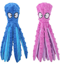 Load image into Gallery viewer, Dog Squeaky Toys Octopus - No Stuffing Crinkle Plush Dog Toys