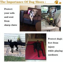 Load image into Gallery viewer, 4PCS Waterproof Dog Booties with Reflective Straps