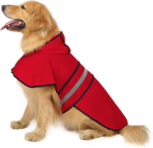 Load image into Gallery viewer, Dog Raincoat Hooded Slicker Poncho
