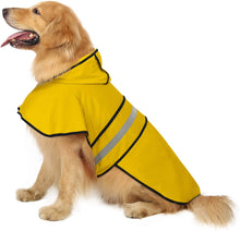 Load image into Gallery viewer, Dog Raincoat Hooded Slicker Poncho