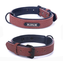 Load image into Gallery viewer, Premium Leather Custom-Engraved Dog Collar

