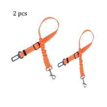Load image into Gallery viewer, Reflective Car Seat Belt for Dogs with Elastic Bungee Buffer
