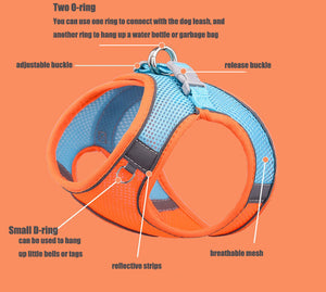 Breathable Mesh Step in Dog Harness