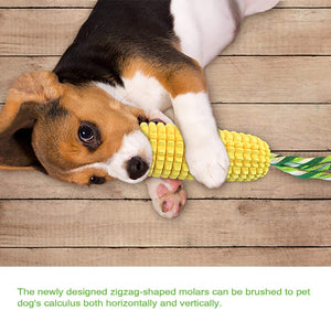 Dog Chew Toy-Rubber Corn Molar Stick