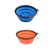Load image into Gallery viewer, 2 Pack Outdoor Collapsible Dog Bowls with Carabiner Clip
