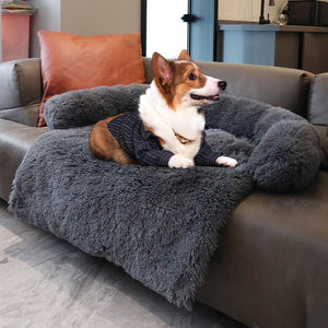 Couch Defender-Calming Dog Sofa Bed with Removable Cover