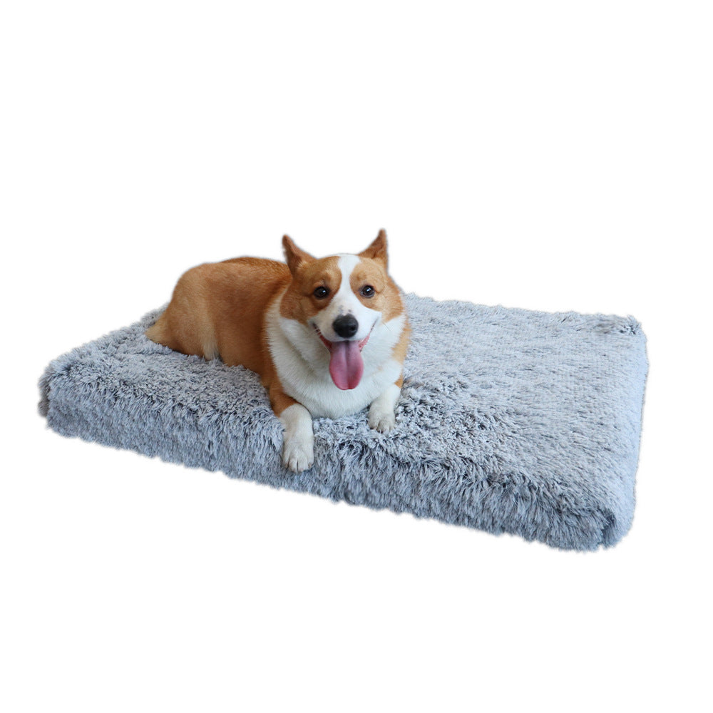 Plush Waterproof Dog Bed with Removable Cover