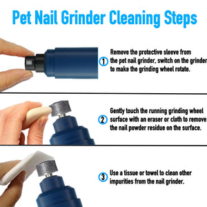 Upgraded Dog Nail Grinder - 2-Speed, Rechargeable & Painless for All Pet Sizes