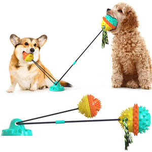 Suction Cup Dog Toy for Aggressive Chewers
