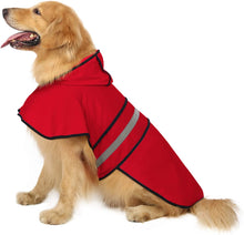 Load image into Gallery viewer, Dog Raincoat Hooded Slicker Poncho
