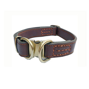 Personalized Genuine Leather Dog Collars