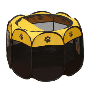 Foldable Puppy Pop Up Playpen for Dog and Cat Indoor and Outdoor Use